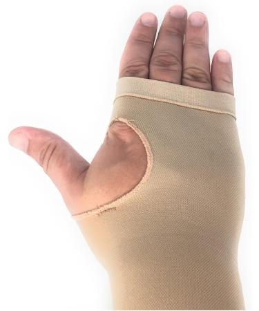Lymphedema Compression Arm Sleeve & Gauntlet Large | Thumb Hole | Worldwide Shipping - Buy Online on GoSupps.com
