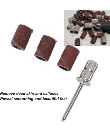 80 120 180 Grit Sanding Bands for Dead Skin Removal Premium Foot Care Nail Drill Bit Set with Mandrel Bit for Home Foot Care - Buy Online on GoSupps.com