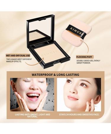 Face Powder Compact | Clean Setting Powder Oil Control Face Pressed Powder Lightweight Translucent HD Finishing Powder Smooths Face Skin Fills Fine Lines Rowces #02 - Buy Online on GoSupps.com