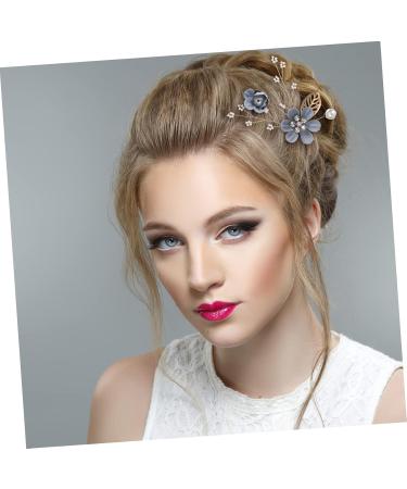 DOITOOL 2 Set Hairpin Bridal Hair Clip Flower Hair Clips for Women Wedding Womens Hair Clips Wedding Hair Clip Bridal Hair Comb Bridal Hair Accessories Bun Bridesmaid Crystal Zinc Alloy - Buy Online on GoSupps.com
