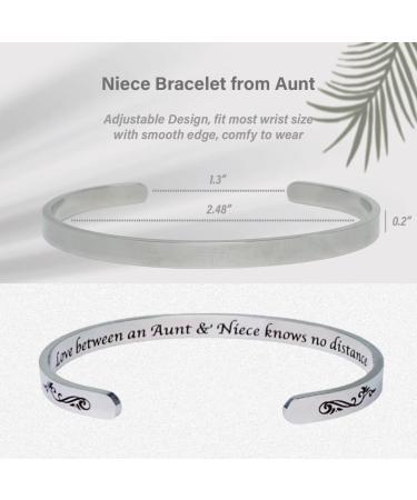 Niece Gifts from Aunt: Bracelet, Mirror, Love - Birthday & Christmas Gift Ideas - Buy Online on GoSupps.com