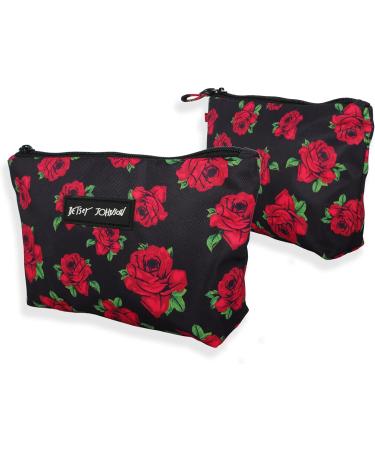 Shop Betsey Johnson Covered Rose 8.5 Zipper Cosmetic Pouch - Lightweight & Durable Toiletry Bag for Makeup & Travel Accessories - Buy Online on GoSupps.com