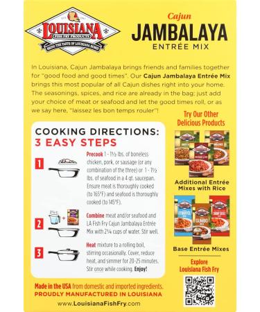 Louisiana Fish Fry Mix Jambalaya 7.5 oz - Authentic Cajun Seasoning - Buy Online on GoSupps.com