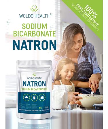 100% Pure Bicarbonate of Soda for Cleaning and Kitchen - 3X 1.000g Food Grade Resealable Bag - Buy Online on GoSupps.com