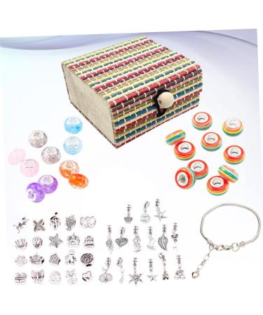 Abaodam 3 Sets Colorful Beads Heart Necklace Heart Picture Necklace Jewellery Making Kits Circle Beads Handmade Necklaces Bracelet Material DIY Accessories Handmade Bracelet Girl Jewelry - Buy Online on GoSupps.com