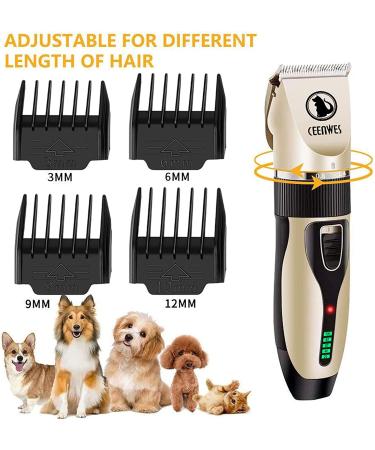 Professional Cordless Dog Clippers - Low Noise Grooming Kit for Dogs, Cats & Horses - Buy Online on GoSupps.com
