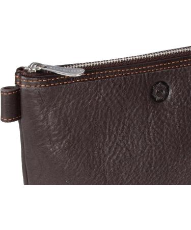 SONNENLEDER Silvretta Mocca - High-Quality Genuine Leather Cosmetic Bag | Shop Internationally - Buy Online on GoSupps.com