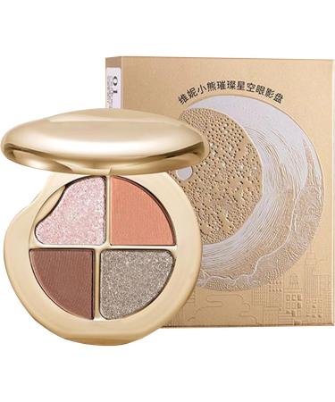 4-in-1 Make-Up Palette for Eyes and Cheeks Shiny Blush Suitable for Teens and Mature Skin - Buy Online on GoSupps.com