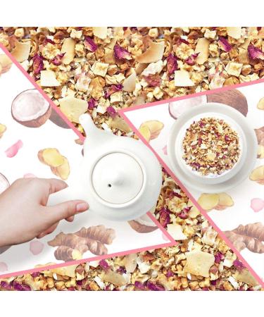 Plant Poison Rose Coconut Ginger Tea - Herbal Loose Leaf Blend with Mango Apple & Coconut | 70g | International Shipping - Buy Online on GoSupps.com