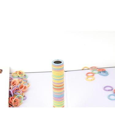 100 Pcs Elastic Hair Ties - Mini Colorful Ponytail Holders for Girls - 10 Colors Toddler Hair Bands (Gradient Candy Color) - Buy Online on GoSupps.com