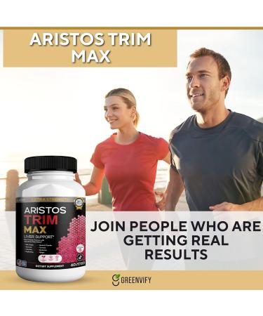 GREENVIFY Aristos Trim Max Liver Support Extra Strength 60 Veggie Capsules 30 Servings with Milk Thistle Beetroot Artichoke (2) - Buy Online on GoSupps.com