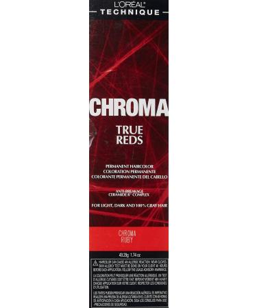 L'oreal Paris Chroma True Reds Permanent Hair Color  Chroma Ruby  1.74 Ounce - Buy Online on GoSupps.com