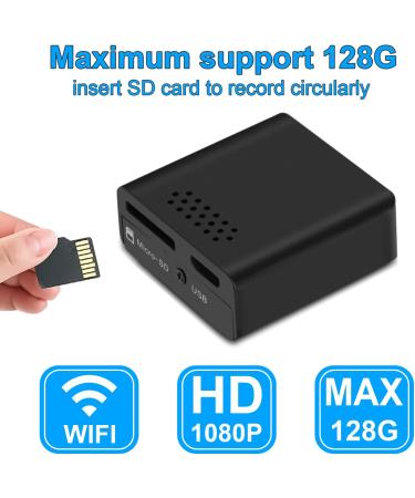 Newfun Mini WiFi Hidden Camera 1080p HD Nanny Cam with Night Vision & Motion Detection - Remote Viewing on iOS & Android App - Buy Online on GoSupps.com