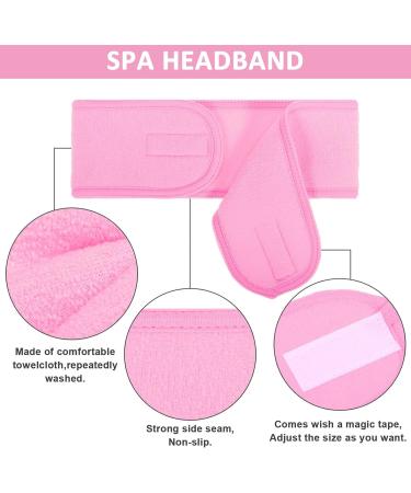 Spa Facial Headband Make up Hair Band Facial Headbands for Women for Sport Yoga Shower pink - Buy Online on GoSupps.com
