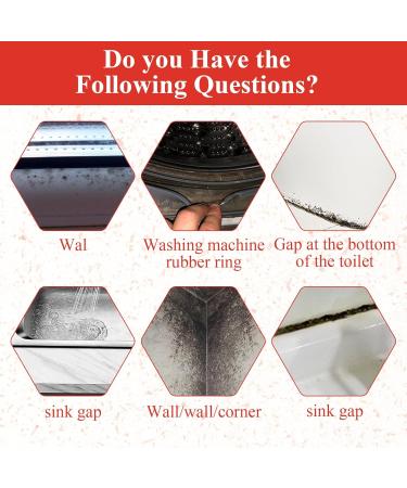 KDJXZ Mould Megic Extreme Gel Uk Quick Megic Mould Remover Gel For Bathroom Kitchen Household Wall Tiles Grout Sink (120ml) - Buy Online on GoSupps.com