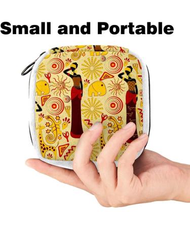 GIAPB Period Bag Sanitary Napkin Tampon Makeup Pad Pouch - Ancient Women Color553 - Buy Online on GoSupps.com