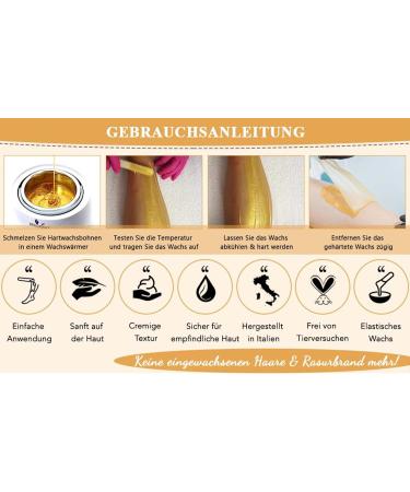 Dermawax 1 KG Gold Wax Beads - Professional Hot Wax for Hair Removal | No Strips All Skin Types Short & Strong Hair - Buy Online on GoSupps.com