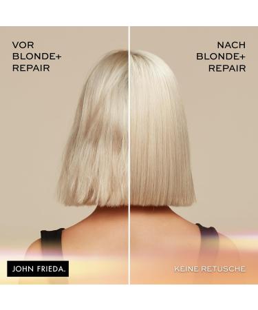 John Frieda BLONDE+ Repair System Conditioner With Bond Building Plex Contents: 250 ml For blondes damaged by lightening Strengthens and forms new bonds directly on the hair - Buy Online on GoSupps.com