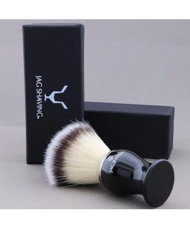 JAG Shaving Razor Brush - Synthetic Silver Spitzhaar Shaving Brush for Men & Women - Perfect Partner for Your Shaving Cream - Buy Online on GoSupps.com