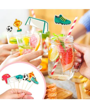 Tioncy Soccer Cupcake Toppers Soccer Shoe Suit Trophy Cupcake Picks Soccer Cake Decorations Sports Theme Cocktail Cupcake Picks Football Cupcake Decorations for Birthday Party Baby Shower Supplies - Buy Online on GoSupps.com