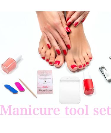 240 Pcs Press on Nail Packaging Set with Mini Nail Files, Cuticle Sticks, Application Cards, Resealable Bags - Pedicure Tools Included - Buy Online on GoSupps.com