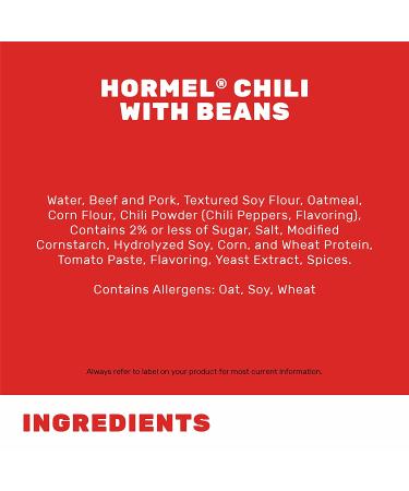 HORMEL Chili No Beans 38oz: Delicious and Meaty Chili - Buy Online Now! - Buy Online on GoSupps.com