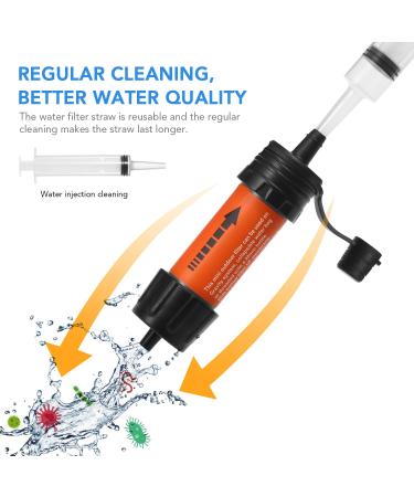 Buy Aomiun Portable Water Filter for Outdoor Survival | Camping Hiking & Emergency Water Filtration System - Army Green - Buy Online on GoSupps.com