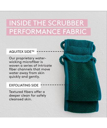 AQUIS Double-Sided Exfoliating Back Scrubber - Fast Drying & Ultra-Durable Microfiber Linen - Buy Online on GoSupps.com