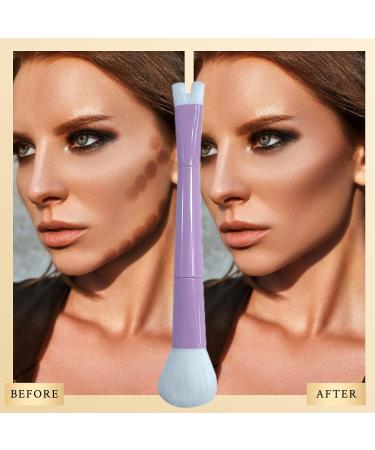 Dual Ended Makeup Brush Precision 2 in 1 Dual-End Brush Dual-End Contour Brush for Sculpting and Defining Nose Contour Kagrote - Buy Online on GoSupps.com