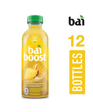 Bai Boost Cartago Pineapple Passionfruit Antioxidant Infused Beverage 18 Fl Oz Bottle (Pack of 12) - Buy Online on GoSupps.com
