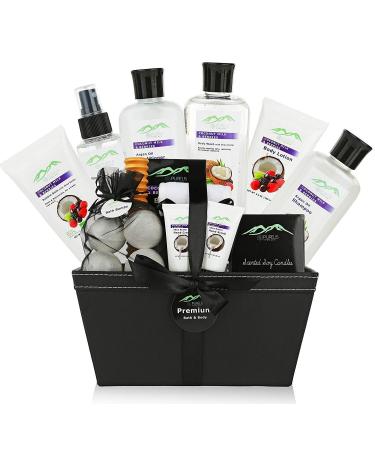 Premium Bath & Body Gift Baskets. 18 PC Large Spa Bath Gift Baskets for Women! Holiday Gift Baskets for Women. Best Home Spa Baskets for Women & Teens! Womens Gift Baskets 1 for Mom  Wife  Friends!