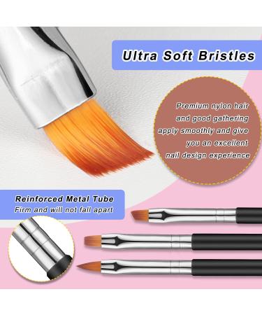 TEOYALL Nail Art Brushes Set - 6 Double Ended Design Tools for Builder Gel Painting, Liner Brushes & Dotting Pens - Buy Online on GoSupps.com