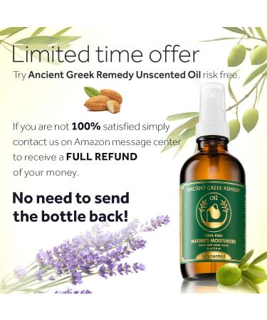 Organic Unscented Anti-Aging Body and Facial Oil with Olive, Almond, Jojoba, Grapeseed, Sunflower, Vitamin E - Moisturizer for Sensitive Dry Skin, Face, Hair, Nails - Men & Women - Buy Online on GoSupps.com