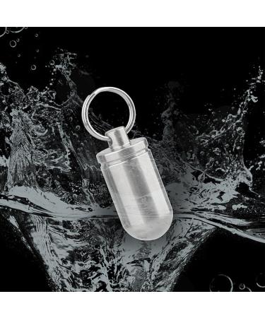 SW913 Micro Titanium Portable Pill Case Keychain Waterproof Mini Pill Holder for Outdoor Travel & Camping | Ultra Lightweight 0.28OZ - Buy Online on GoSupps.com