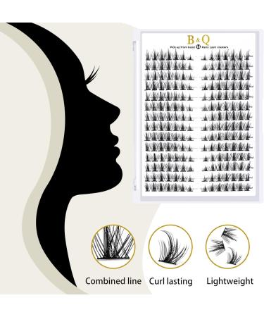 72 D-Curl B&Q Lash Clusters for DIY Natural Eyelash Extensions | Soft Fluffy D-MIX B 40 Clusters | UK-FD-B40-D-MIX - Buy Online on GoSupps.com