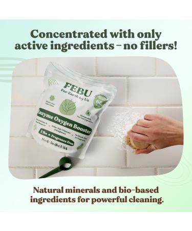 FEBU Enzyme Oxygen Laundry Booster 2lbs | Fragrance-Free Natural Stain Remover | Plant-Based Powder Detergent Booster | Safe for Clothes & Environment | Made in USA - Buy Online on GoSupps.com