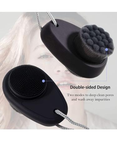 VWMYQ Silicone Face Scrubber Cleaner Brush - Exfoliating & Cleansing Massaging Tool for All Skin Types - Buy Online on GoSupps.com