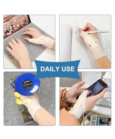 Ultrathin Thumb Brace for Arthritis & Carpal Tunnel - Pain Relief Support for Men & Women - Medium Trigger Thumb Splint Stabilizer - Buy Online on GoSupps.com