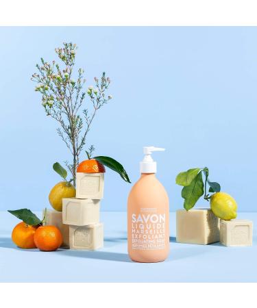 Compagnie de Provence Exfoliating Sparking Citrus Liquid Soap - 16.7 Fl Oz Glass Pump Bottle - Buy Online on GoSupps.com