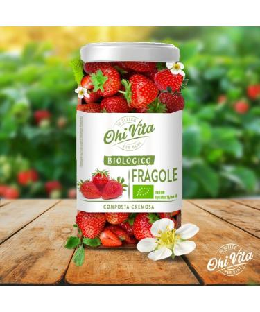 Ohi Vita Lot of 12 pots of confiture Strawberries compote of fraises cr meuses compote of fruits pot of 250 g + 1 sachet of talc Felce Azzurra free sachet of 100 g - Buy Online on GoSupps.com