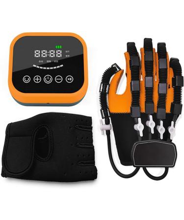 Rehabilitation Gloves Finger Orthoses Protector Exoskeleton Manual Training with Single Finger Training and Mirror Mode Left-L Left Large