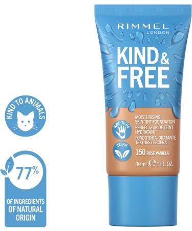 Rimmel Kind + Free Moisturising Skin Tint Foundation Rose Vanilla 150 - 30ml - Buy Online on GoSupps.com