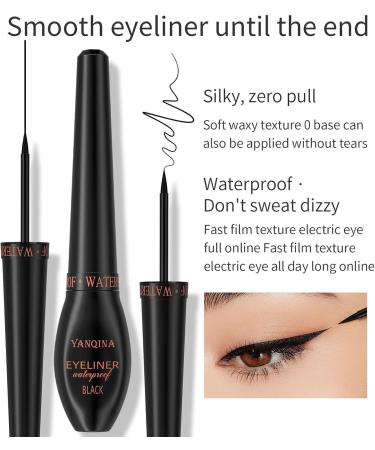 Eye Liner Pencils - Liquid Eye Liner Makeup Eyeliner Long Lasting Ultra-Fine Tip Liquid Liner Waterproof Smudgeproof Eyeliners Pochy - Buy Online on GoSupps.com
