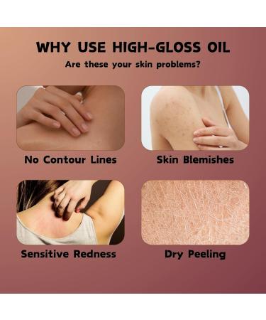 Shimmer Body Oil - Body Shimmer - Golden Brown Body Shimmer Oil for Body & Face - Body Oil for Women - Moisturizing & Non-sticky Body Oil - Body Skin Care (Golden Brown) - Buy Online on GoSupps.com