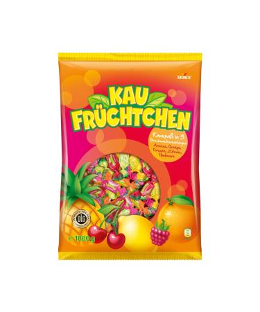 Kaufr chtchen 1 x 1000g bulk pack chewy sweets in five fruity flavours