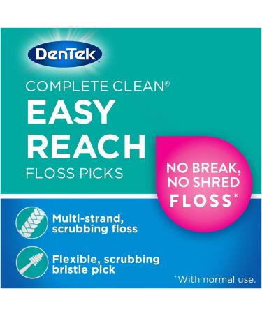 DenTek Complete Clean Floss Picks - 75 Count | Removes Food & Plaque Efficiently - Buy Online on GoSupps.com