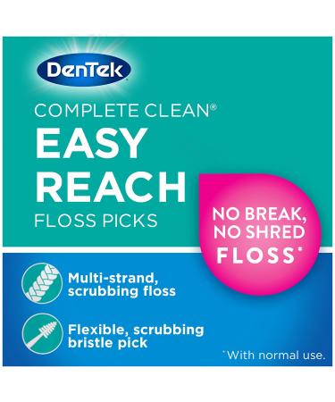 DenTek Comfort Clean Sensitive Gums Floss Picks 75 Count (Pack of 6) - Gentle Dental Floss for Sensitive Gums - Buy Online on GoSupps.com