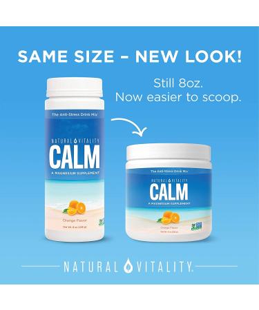 Natural Vitality Orange Calm Magnesium Drink Mix - 8 OZ | Relaxation & Wellness - Buy Online on GoSupps.com
