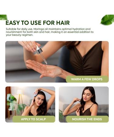 SANOOR Organic Moringa Oil 100% Pure (57.3g) | Organic Oil for Skin and Hair Organic Cold Pressed Moringa Oil for Face Scalp Nourishing and - Buy Online on GoSupps.com