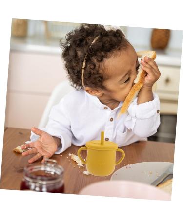 TOYANDONA 3pcs Baby Silicone Sippy Cups Set for Toddlers - Anti-Spill, Training Cup with Silicone Straw for Infant & Toddler - BPA-Free Silicone Water Cup - Buy Online on GoSupps.com